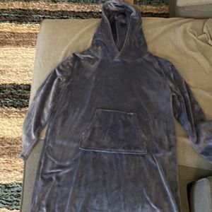 Softies snuggle lounger in gray velour